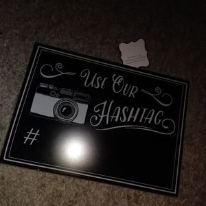 NWT! Wedding Hashtag sign